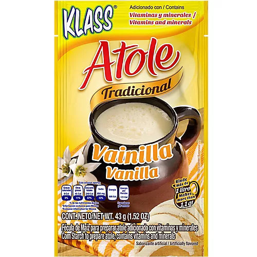 Klass Atole Tradicional Vanilla/Vainilla 43 Gr