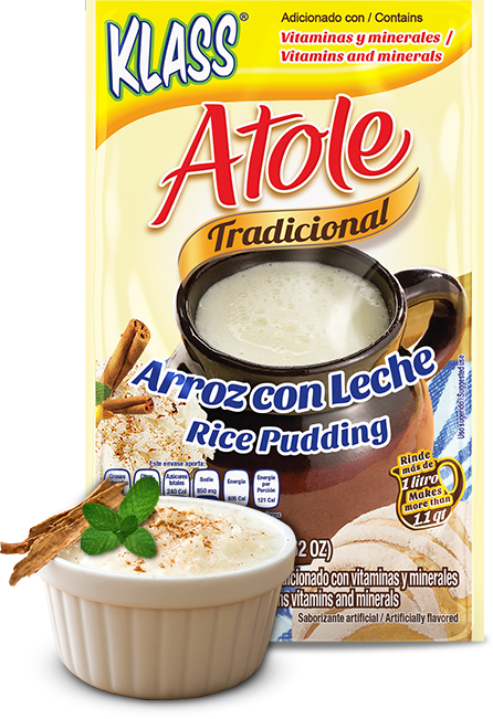 Klass Atole Tradicional Rice Pudding/ Arroz con Leche 43 Gr
