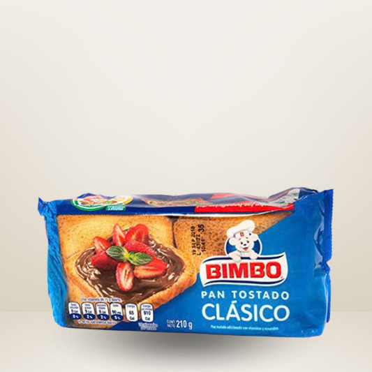 Bimbo, Pan Tostado Clasico, 210g