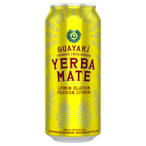 Guayaki, Yerba Mate Lemon Elation, 458ml