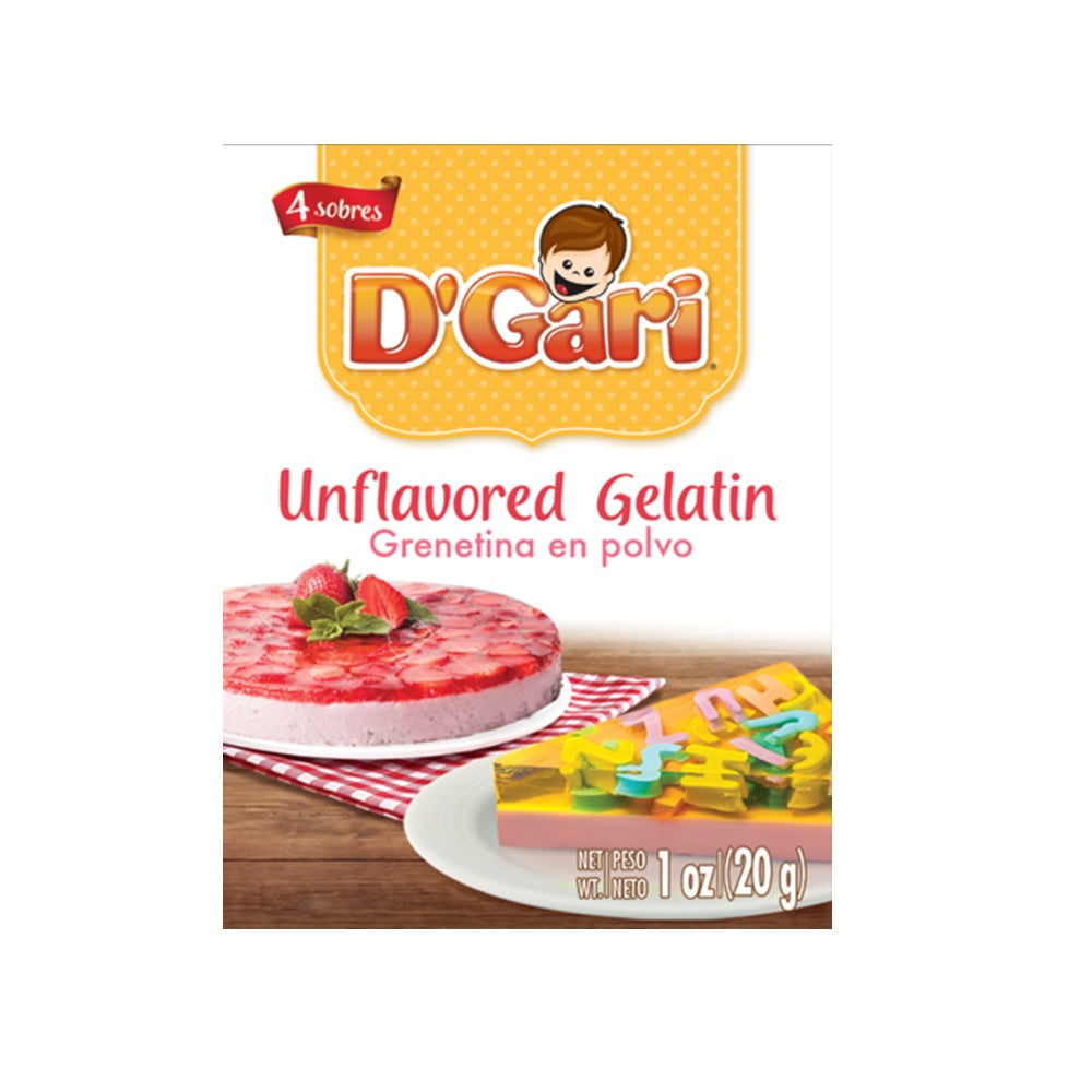 Dgari, Unflavored Gelatin 4 Und 28g