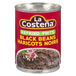La Costena, Refried Black Beans, 546g