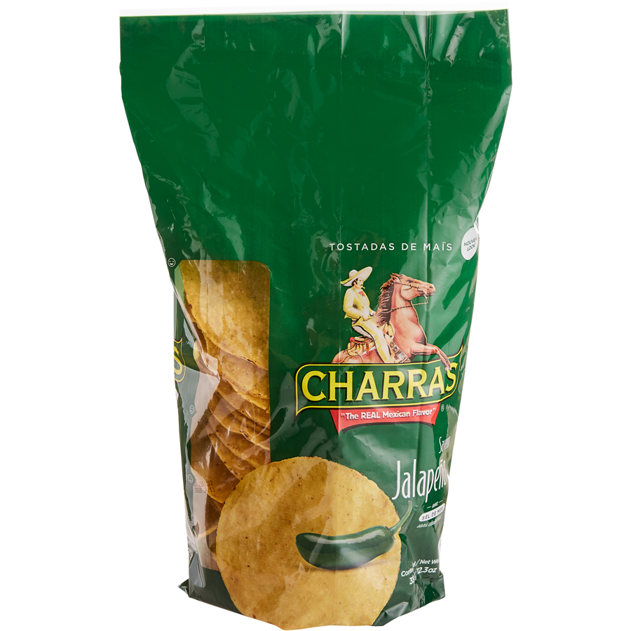 Charras, Tostadas Jalapeno, 350g