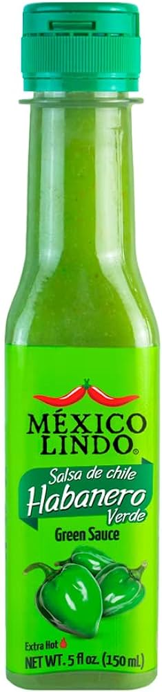 Mexico lindo, Green Habanero Sauce, 5oz