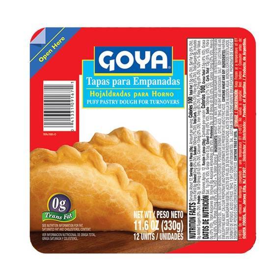 Goya Tapas para Empanadas Criollas 329g