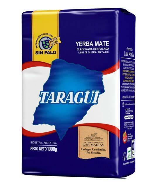 Taragui, Yerba Mate, Sin Palo, 1kg