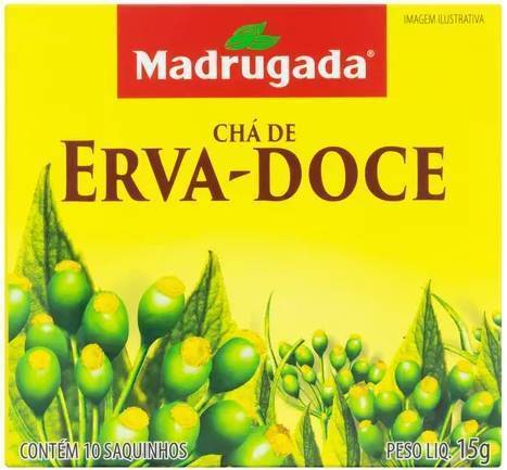 Madrugada, Cha de Erva-Doce com Mel,15g