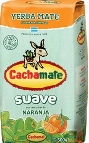 Cachamate, Yerba Mate, Naranja, 500g