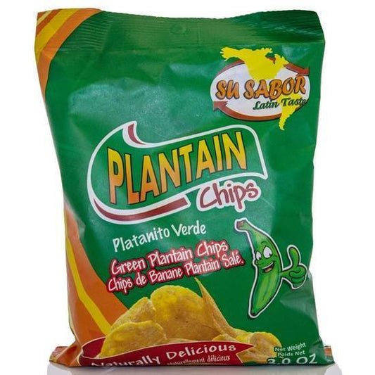 Su Sabor, Plantain Chips, Green, 85g