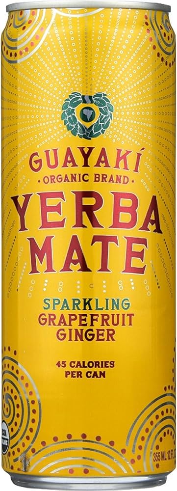 Guayaki, Yerba Mate Grapefruit Ginger, 355ml