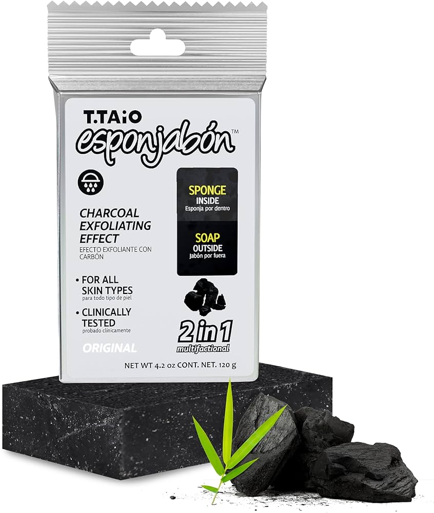 T.TAiO Esponjabon Charcoal 2in1, 120g