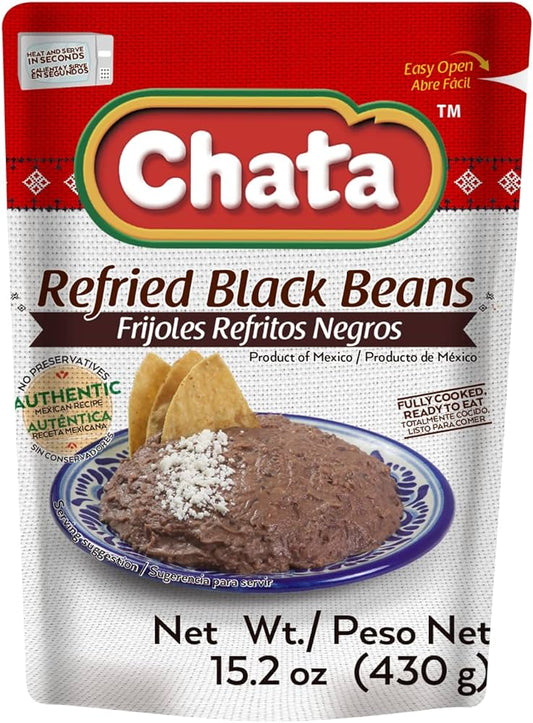 La Chata, Refried Black Beans, 430g