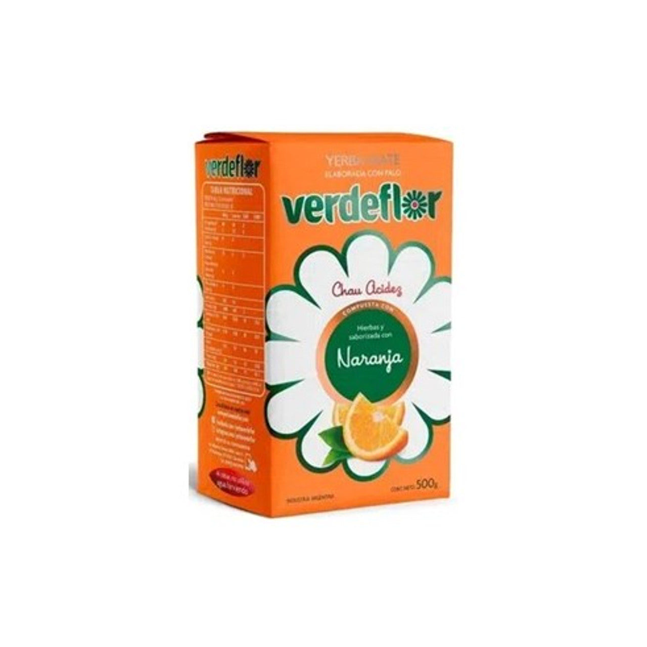 Verde Flor, Yerba Mate, Naranja, 500g