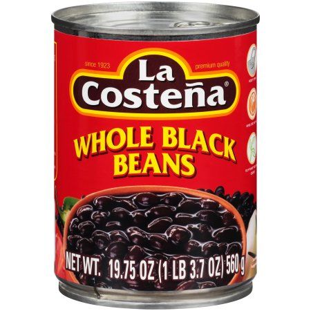 La Costena, Whole Black Beans, 528ml
