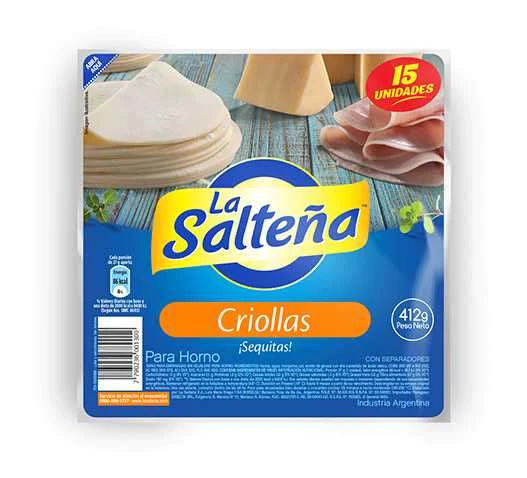 La Saltena, Tapas de Empanadas Criolla,  550 g