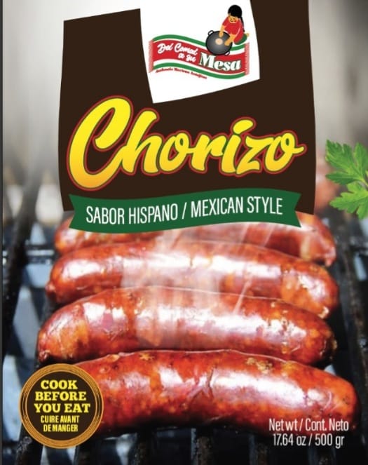 Del Comal a su Mesa, Chorizo with skin, 500g