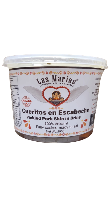 Cueritos Botaneros en Escabeche, Las marias 500g