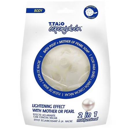 T.TAiO Esponjabon Bath Pouf + Pearl Soap 2in1